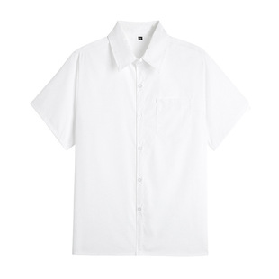 White Shirt Women's Long-sleeved High School Student Graduation Uniform Large Size Class Uniform Top Bottoming jk Basic Inner Shirt
