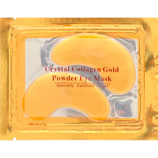 Factory wholesale crystal eye mask rose collagen eye patch loose piece hydrating and fading fine lines eye mask