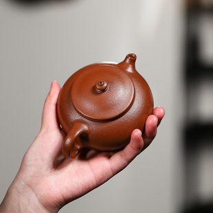Fine craftsman famous purple sand pot Yixing raw ore red slope mud light device Hanjiang teapot online shop sales