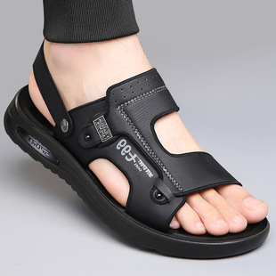 Men's sandals men's fashion 2024 new wear-resistant beach shoes soft bottom soft men's sandals factory direct sales