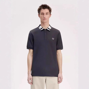 FP Wheat 2025 New Men's Casual Polo Shirt Summer British Contrast Color Short-sleeved T-shirt Top Business Men's Wear