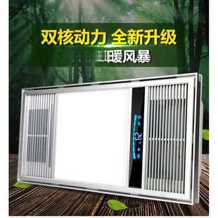 Bathroom Heater Integrated Ceiling Air Heating Bathroom Waterproof Heater with Light Shower Room Household Bathroom Exhaust Heater