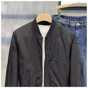 Spring and Autumn New Solid Color Jacket Men's Casual Cuff Slim Top Baseball Collar Korean Fashionable Men's Jacket