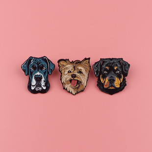 Pet dog brooch badge clothing backpack jewelry accessories pin alloy badge cross-border hot in stock wholesale