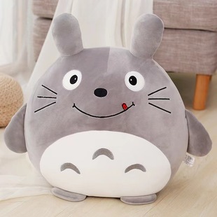 Эластичная креативная плюшевая игрушка Тоторо мягкая кошка кукла подушка для кровати кукла детская подушка подарок оптом