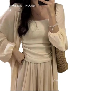 Summer 2025 new women's Korean drama xiaoxiang wind early spring wear suit women's fashion temperament sunscreen air conditioning cardigan