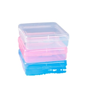 Plastic Powder Box False Eyelash Box Mask Storage Box Transparent Empty Box Sticker Packaging Box Iodophor Cotton Sticker Box