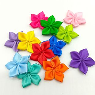 2022 New Pentagram Flower Beaded Diamond Pet Headwear Collar Accessories Cat and Dog Accessories Creative Bow