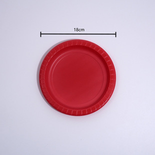 Disposable Bowl Plastic Plate Thickened Heat Resistant PP Material 7 Inch Disposable Dinner Plate Tableware Food Grade