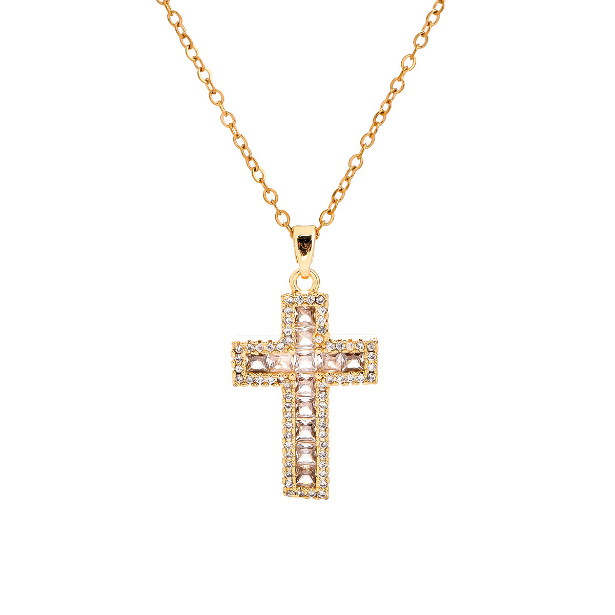 Cross-Border European and American Style 2025 Cross Necklace for Women, Fashionable, High-End, Trendyy, Niche, Versatile Pendant for Women, Pendant for Women