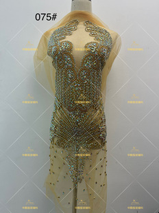 in stock Hot Sale Decal Patch Handmade Bead Rhinestone Wedding Dress dress Large Dress Cut Piece Light Luxury Accessories