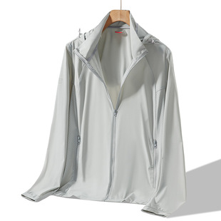 Одежда для защиты от солнца Ice Silk, Мужская Съемная шляпа с воротником-стойкой, Солнцезащитная одежда, Женская одежда из эластичной кожи, рабочая одежда больших размеров на заказ