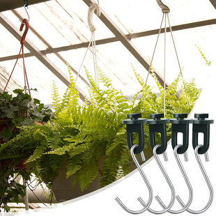 Garden flowerpot hanging clip hook accessories hanging plant fixed line 50PCS hook plastic twist clip
