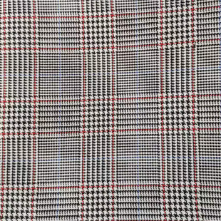 Polyester Houndstooth Yarn-dyed Fabric Chanel Style Plaid Double-sided Jacquard Cloth Jacket Pillow Cushion Bag Shoes and Hats