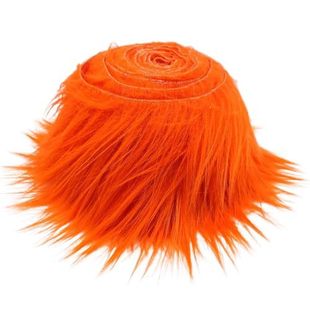 2 Pieces Faux Washed Fur Fabric Furry Fur Patch Decoration Ribbon Chair Cover Seat Cushion DIY Garment Decoration