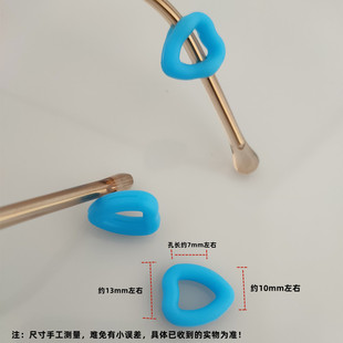 Glasses leg spinning slip cover soft spinning slip ring silicone big empty love spinning off ear hook ear hook accessories earmuffs
