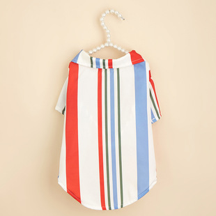 Pet shirt cats and dogs general seaside resort wind striped dog clothes cross-border supply manufacturers wholesale