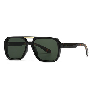 Europe and the United States cross-border trend street photography retro art sunglasses modern charm INS wind-proof blue sunglasses 6070