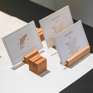 Beech Table Calendar Base Solid Wood Calendar Holder Almanac Wooden Base Name Card Holder Notes Postcard Wooden Base