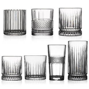 Factory direct creative carved wine cup classical Cup beverage cup thickened beer cup glass wholesale logo printing