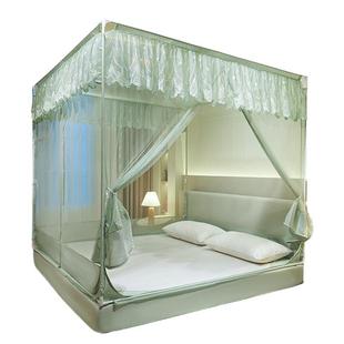 Stable Seat Bed Mosquito Net Back to Bottom Three-door TU Zipper Square Net Encrypted Mosquito-proof Large Space Bed Type Mosquito Net