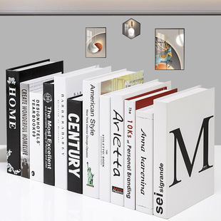 Modern Fake Book Ornaments Nordic Light Luxury Simulation Book Living Room Home Shop Decorations Shooting Props Book Case Model