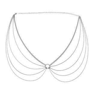 European and American Cross-border Metal Jewelry Simple Multi-layer Tassel Golden Waist Chain Jewelry Women's High-end Waist Decoration Yiwu Accessories