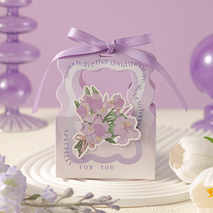 Internet Celebrity Candy Box Wedding Portable Candy Box European Engagement Packaging Box Wedding Accompanying Candy Bag