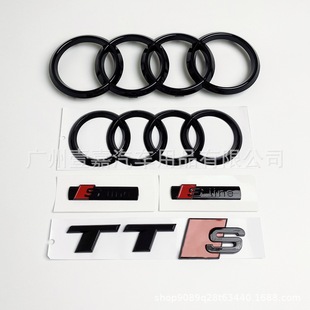 Suitable for Audi New and Old Tt Modified Front and Rear Car Logos Tts Modified Rear Tail Logo Sline Side Logo Car Stickers
