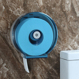 Punch-free Large Roll Paper Box Wall-mounted Hotel Toilet Public Toilet Large Plate Paper Holder Plastic Toilet Tissue Box
