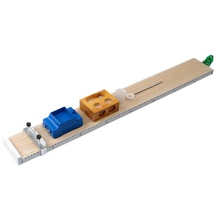 Inclined trolley J2108 metal baffle with scale wooden trolley two-force balance Junior High School physical mechanics instrument