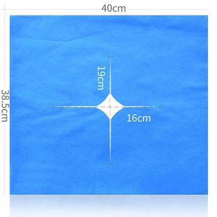Beauty salon disposable hole towel non-woven massage bed headrest cushion thickened single lying pillow towel massage cross hole lying towel
