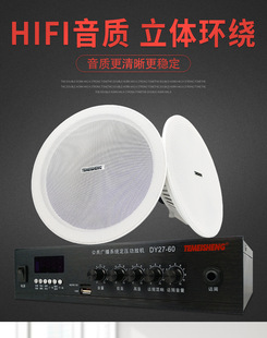 TMEI ceiling speaker set ceiling ceiling stereo background music broadcast wireless speaker Shop Restaurant