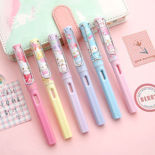 Pin Xi pen primary school students can replace the ink bag cartoon cute super cute calligraphy posture pen writing stationery wholesale