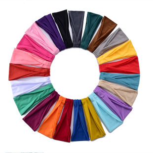 Amazon European and American Sports Headband Women's Yoga Hair Band Men's Running Headband Sweat-absorbent Headband Hair Band Wholesale