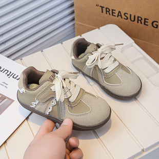 Girls' Fashion sneaker Soft Sole Board Shoes 2025 Spring and Autumn New All-match Children's Casual Shoes Large Children's Running Shoes