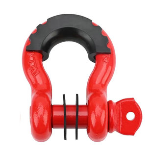 Shackle American forged bow shackle high strength trailer hook rescue plastic spraying shackle trailer U-hook wholesale