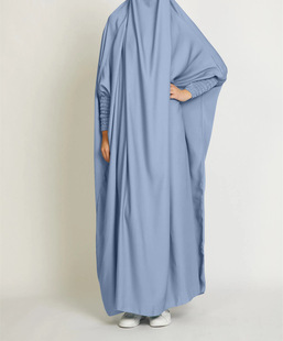 Cross-border Europe, America, Middle East Turkey Dubai solid color short sleeve plus size robe free size dress a generation of hair