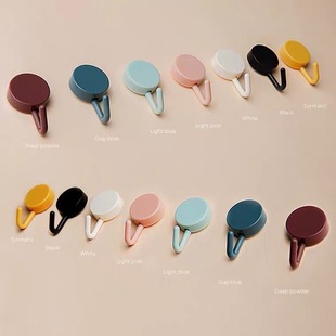 Hook Strong Adhesive Sticker Wall Hanging Kitchen Creative Cute Hook Non-marking Punch-free Door Rear Bathroom Hook