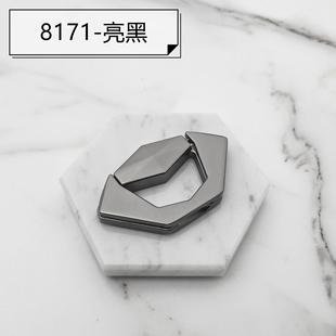 Modern Simple Drawer Handle Zinc Alloy Invisible Cabinet Door Handle Exposure Punch-Free Black Hardware Handle