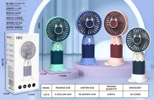 Summer toy mini fan student small handheld fan usb rechargeable fan toy manufacturers supply