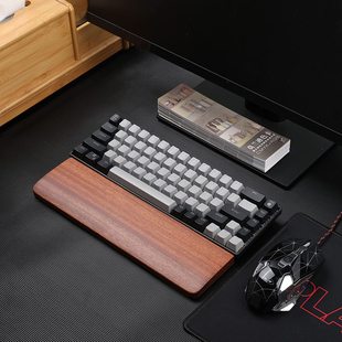 Mechanical Keyboard Hand Rest, Wrist Pad, Keyboard Rest, Walnut Wrist Pad, Solid Wood Palm Rest, Mouse Wrist Rest Pad for E-sports