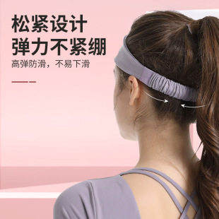Wholesale outdoor basketball riding antiperspirant with oxygen fitness headband dance yoga hair band running sports headband