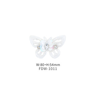 Crystal butterfly sequined hairpin jewelry clothing accessories DIY handmade needle embroidery cloth stickers socks accessories