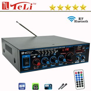 Трансграничный хит продаж микрофонный вход с функцией записи с Reverb 12/220 В Bluetooth U-Дисковый усилитель мощности с дистанционным управлением