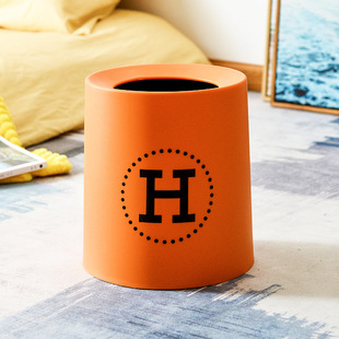 [Special Offer] Black and White Internet Red Bear Home Living Room Bedroom Children's Room ins Style All-match Fashion Double Set of Trash Bin
