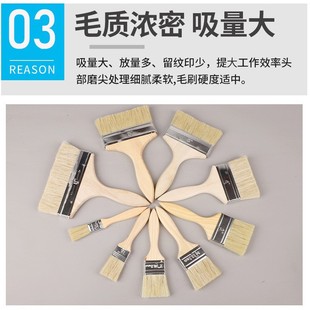 Brush Paint Brush Industrial Pig Brush Paint Brush Soft Brush Brush Barbecue Glue Paint Brush Cleaning Household