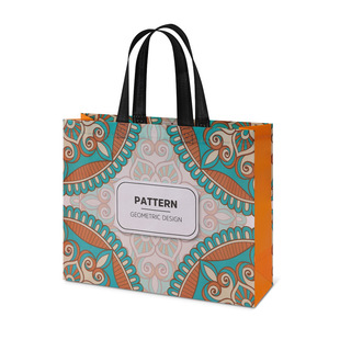 In stock wholesale coated non-woven handbag shopping bag environmental protection bag clothing store bag advertising bag printable logo