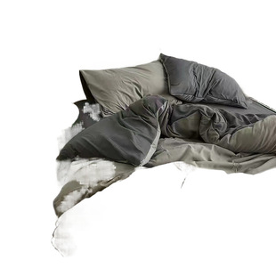 Retro style sanding single quilt cover quilt cover single skin-friendly student dormitory single double bed supplies four special goods
