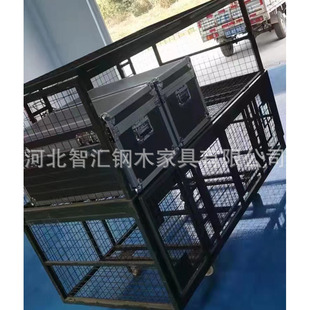 Camping Equipment Box Supplies Mobile Cage Wheeled Mobile Storage Box Equipment Pallet Shelf Cage